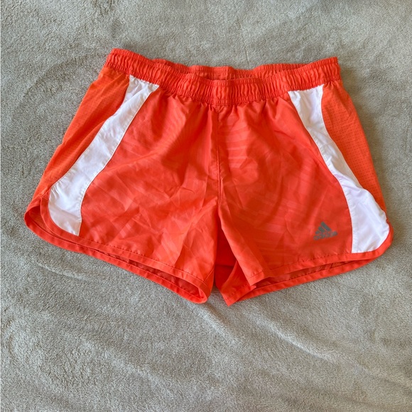 Adidas Orange and White Creamsicle Running Shorts - Picture 1 of 7